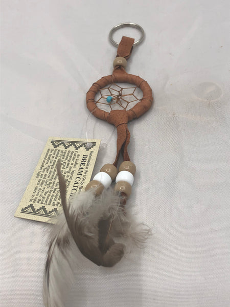 CM Navajo Handcrafted Dream catcher key ring 1.5”