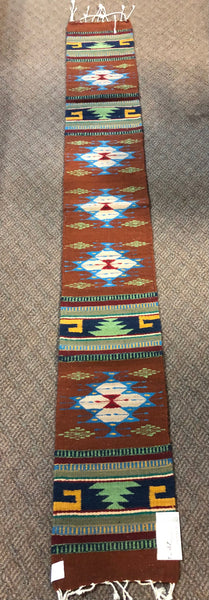 Zapotec handwoven wool mats, approximately 9” x 77” ZP74
