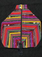 Handwoven Guatemalan Cotton made into a combination back pack or shoulder bag