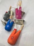 CM. Navajo Handcrafted hand carved wooden ornaments by Monty BeGaye and Terra Wilson
