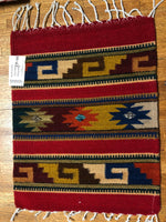 Zapotec handwoven wool mats, approximately 15” x 20” ZP98
