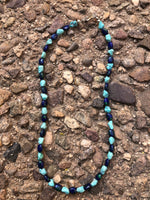 Genuine Campitos Turquoise with sterling silver and Azurite. By A.S.  Camp-9