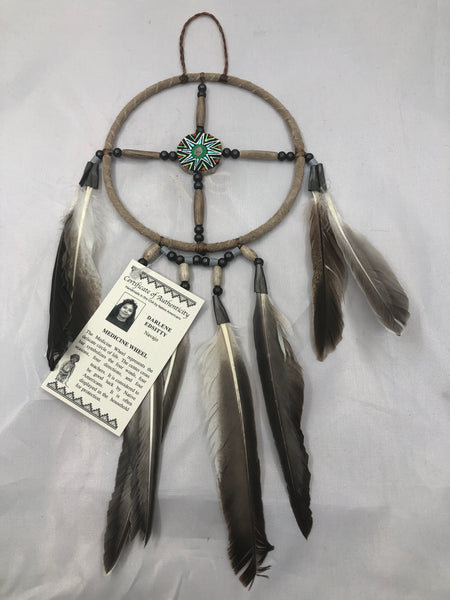 Navajo handcrafted Medicine Wheel 5” by Darlene Edsitty