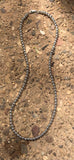 Sterling Silver 5mm bead necklace in a 20” length.  By A.S.   AS614