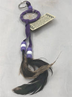 CM Navajo handcrafted Dream Catcher key ring 2.5”