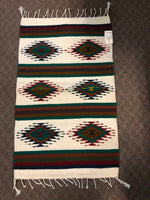 Zapotec handwoven wool mats, approximately 21” x 43” ZP4