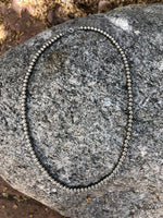 Stainless Steel necklace. 5mm beads in 18” length.  SSC18
