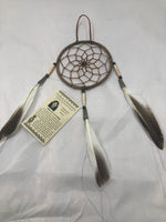 Navajo handcrafted Dreamcatcher 4” by Darlene Edsitty.