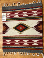 Zapotec handwoven wool mats, approximately 15” x 20” ZP-113