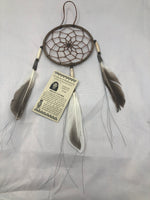 Navajo handcrafted Dream Catcher, 4” by Darlene Edsitty