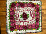 Guatemalan pillow covers in vintage and new embroidered, crocheted fabrics.