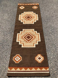 Handwoven wool rug.  Original design in 5 sizes. 29277