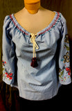 Andre style embroidered peasant. Avani Del Amour label.  $9.98 after discount.