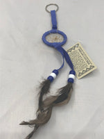 CM Navajo handcrafted Dream Catcher key ring 1.5”