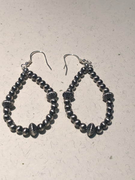 Navajo Pearl Style in sterling silver earrings SR113