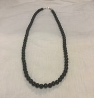 Black Onyx necklace in 20” length.  6 mm stone beads  SR105