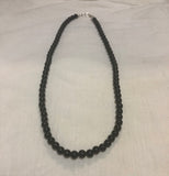 Black Onyx necklace in 20” length.  6 mm stone beads  SR105 FREE SHIPPING IN THE CONTINENTAL USA.