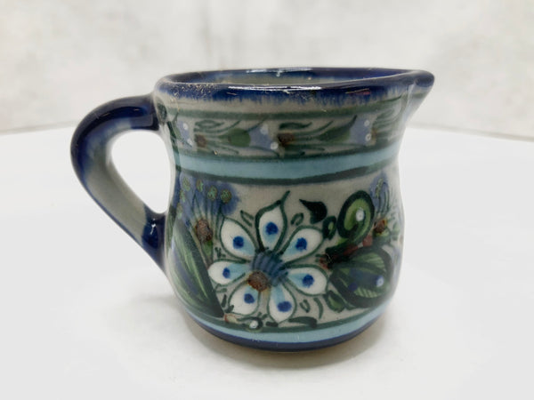 Mini creamer in Ken Edwards blue rim collection series.