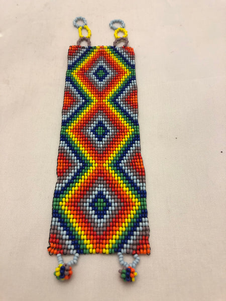 wide, glass bead bracelet from guatemala
