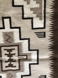 Handwoven Wool Rug inspired by an Original Navajo Two Grey Hills rug #2117