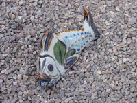 A colorful little fish sculpture