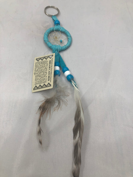 CM Navajo handcrafted Dream Catcher Key Ring, 1.5”