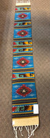 Zapotec handwoven wool mats, approximately 9” x 77” ZP55