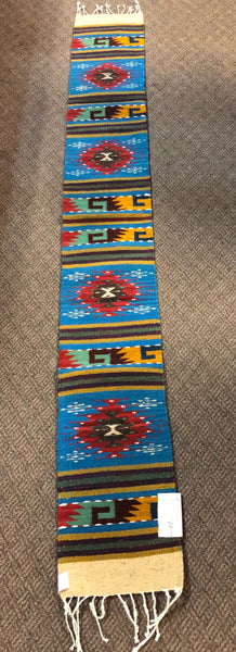 Zapotec handwoven wool mats, approximately 9” x 77” ZP55