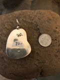 Turquoise pendant handcrafted in sterling Silver  Y-32