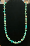 Sea Sediment Jasper stone round bead necklace in 24” length A.S.  Z-1009