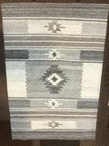 Handwoven rug made from recycled water bottles  #2000-02