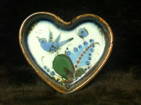 Ken Edwards Pottery  Small Heart Tray (KE.H15)
