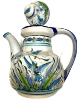Ken Edwards Pottery Collection Series in blue rim Tea Pot
