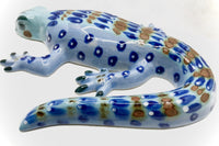 Ken Edwards Pottery Hanging Salamander in stoneware pottery.  (KE.E42)