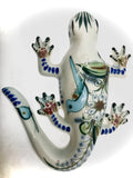 Ken Edwards Pottery Hanging Salamander in stoneware pottery.  (KE.E42)