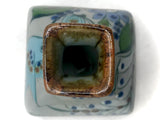 Ken Edwards Pottery  Square Bottom Vase in lead free stoneware.  (KE.F44)