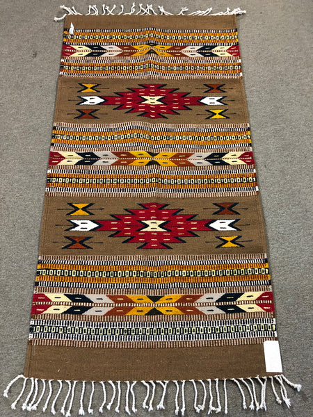 Zapotec Style Handwoven Wool Rug 1045
