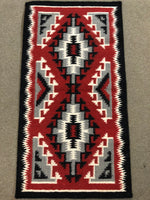 Handwoven Wool Rug inspired by an original Ganado design Navajo rug. #2119