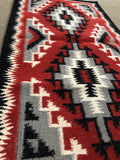 Handwoven Wool Rug inspired by an original Ganado design Navajo rug. #2119