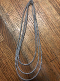 Sterling silver necklaces in 4 lengths, 4mm size.