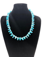 Campitos Turquoise Necklace with sterling silver. A.S.   NAVPRL.CAMPITOS