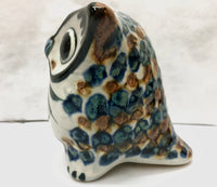 Ken Edwards Pottery Feathered Owl (KE.E31)