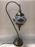 Mosaic Glass Goose Neck Lamp  #136