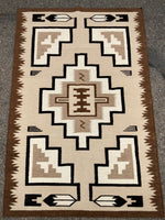 Handwoven Wool Rug inspired by an Original Navajo Two Grey Hills rug #2117