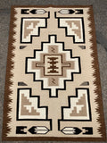 Handwoven Wool Rug inspired by an Original Navajo Two Grey Hills rug #2117