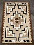 Handwoven Wool Rug inspired by an Original Navajo Two Grey Hills rug #2117