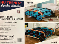 Silk Touch Reversible Blanket Twin, Queen, & King Size 16112
