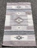 Handwoven rug made from recycled water bottles  #2000-01