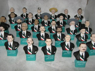 Mexican Presidents Busts (Sculptures)