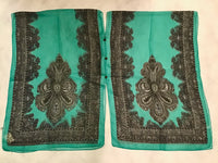 Thai pullover cape with floral design in six colors